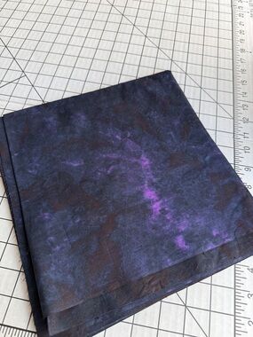 2 Yards Dark Galaxy Quilting Cotton Fabric Purple Black Abstract Nebula Blender